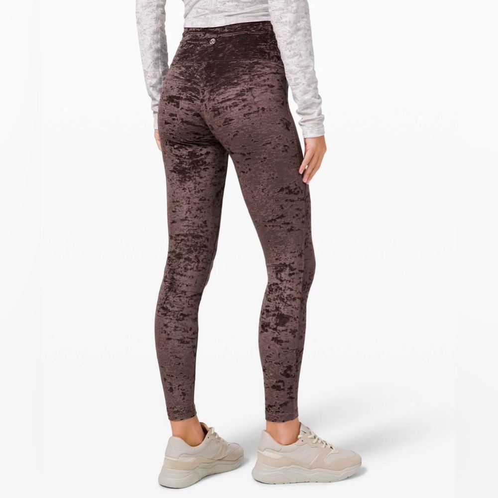 Lululemon Wunder Lounge High-Rise Tight 28" *Crushed Velvet French Press size 4